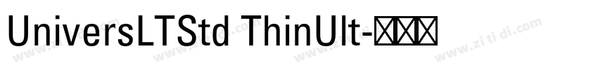 UniversLTStd ThinUlt字体转换